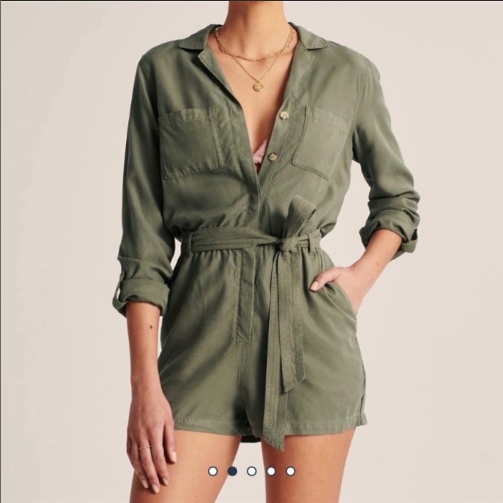 A&F Utility Romper